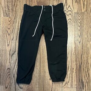 Girls Black Softball Pants